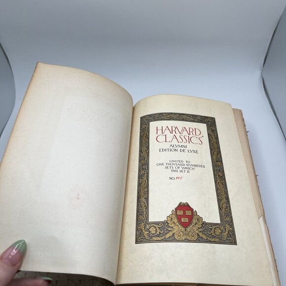 Harvard Classics 1909 Pilgrim Bunyan Walton Alumni Edition De Luxe Limited 1000 - Picture 8 of 14